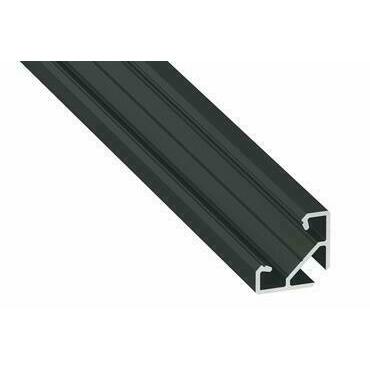 Profil hliníkový GREENLUX AL-PROFIL AJAR černá ANODIZED 1M (10-1382-10)