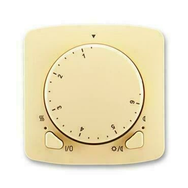 Termostat univerzální ABB Tango 3292A-A10101 D, , béžová, s ot.nast. teploty (ovl. jedn.)
