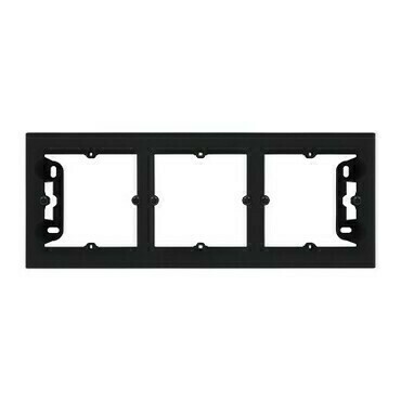 Krabice pro povrchovou montáž SIMON TPN3/149, 3 násobná (Duo, Line), černá matná