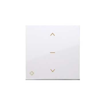 Kryt pro žaluziový ovladač SIMON DKZW1K/AB11, třípólový, řazení 1-0-2, bílá antibakteriální