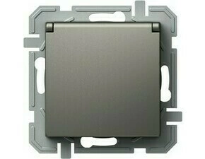 TEM ZÁSUVKA SCHUKO+KRYT 2P+E 16A 250V~ XO TI XO titan