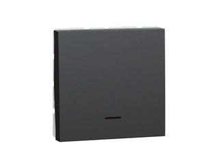 SCHN NU323254S Unica - Spínač dvoupólový 32A s kontrolkou, Antracit