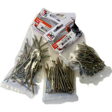 Vrut univerzální TOPKRAFT do dřeva 4,0x45, bal blistr 100 ks