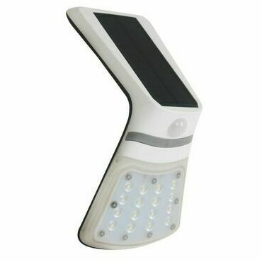 LED svítidlo nástěnné GREENLUX FOX SOLAR PIR 16LED W NW, senzor, bílá