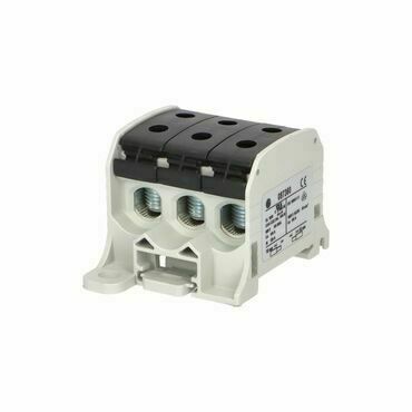 EL 1006028 Svorka univerzální RKA 50 1/6 L S, 150A, 1pól. (6x vstup), AL/CU, černá, na DIN/na panel