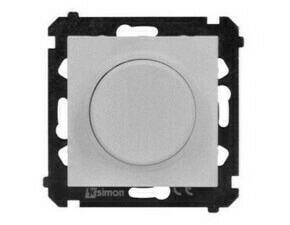 SIMON TES9L.01/143 Stmívač pro stmívatelné LED, otočné, tlačítkové spínání, jednoobvod, 2-200W,230V~