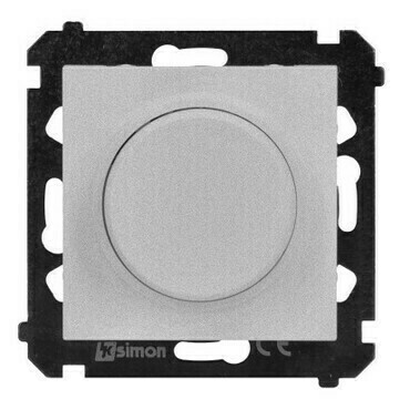SIMON TES9L.01/143 Stmívač pro stmívatelné LED, otočné, tlačítkové spínání, jednoobvod, 2-200W,230V~