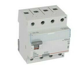 Chránič čtyřpolový LEGRAND 411774 TX3 CHRÁN. 4P 25A 100MA A