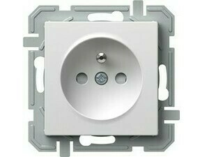 TEM ZÁSUVKA FRANCOUZSKÁ  2P+E 16A 250V~ BV PW XO lesklá bílá