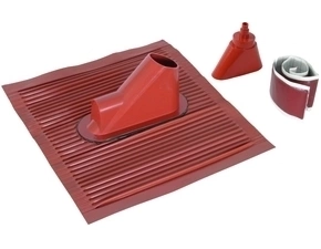 DEHN 105246  Set pro průchod střechou červený s hliníkovou střešní taškou pro trubky D 38-60mm DEHN DEHN