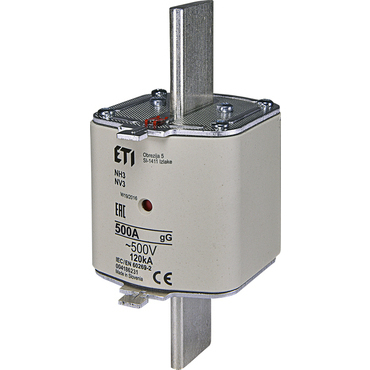 ETI 004186231 pojistka, NH3 gG 500A/500V