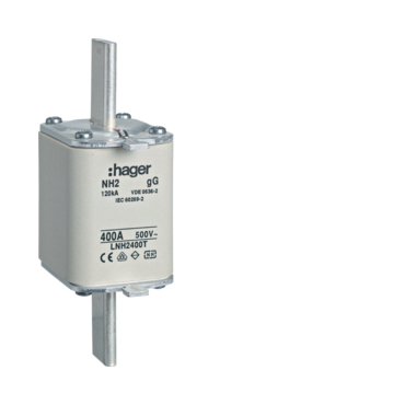 HAG LNH2400M Pojistka nožová NH2 gG 500V 400A dvojitá signalizace