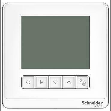 SCHN TC903-3A2L FC regulátor TC903, on/off, 2-trub. Sys., LCD, 5 tlač., 240V, 3R vent., Bílý RP 0,17