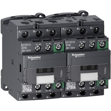 SCHN LC2D12EHE TeSys D Green 3P reverzační 12A 48 - 130V  AC/DC RP 0,97kč/ks