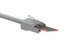 Konektor datový SOLARIX SXRJ45-5E-STP-EASY, CAT5E, STP, RJ45, neskládaný, stíněný na drát i licnu