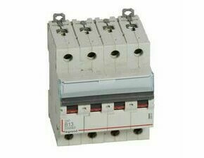 Jistič čtyřpolový LEGRAND 409064 DX3 4P B13 10000A/16KA