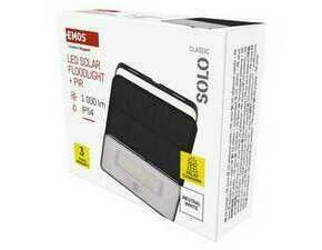 EMOS ZG121S LED SOLARNÍ REFLEKTOR SOLO 1000LM IP54 NW