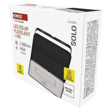 EMOS ZG121S LED SOLARNÍ REFLEKTOR SOLO 1000LM IP54 NW