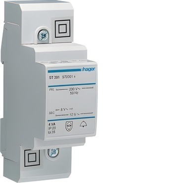 HAG ST301 Zvonkový transformátorek 230V/8V- 0,5A 12V- 0,33A (