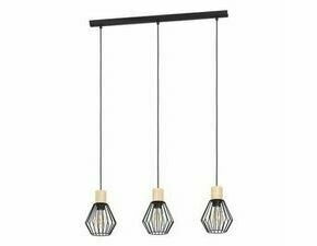 EGLO HL/3 E27 SCHWARZ/HOLZ 'PALMORLA'