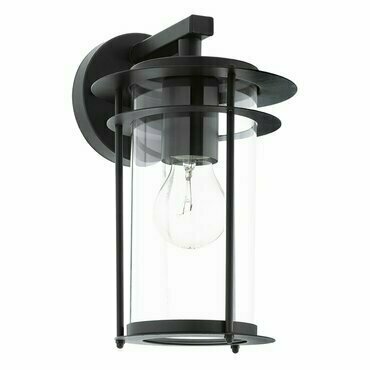 Svítidlo venkovní EGLO AL-WL 1 E27 SCHWARZ KLAR VALDEO, nástěnné