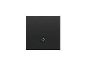 Kryt SIMON TKWS1L/149, 1násobný, pro přístroje SP1M s podsvětlením, černá matná