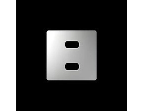 Kryt pro Zásuvka USB SIMON 82 8201090-093, 2 násobná (2.0) typ A, hliníková