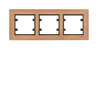 HAG WL9235 Rámeček 3-násobný vodorovný, lumina passion, dřevo buk