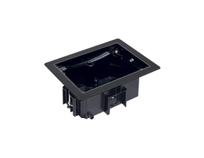 SIMON KGT200RF/74 Základna plastová krabice podlahové ocelové KGT, 2 přístroje K45, černá