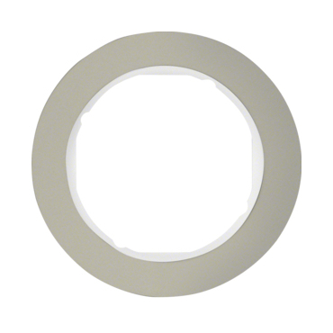 HAG 10112014 Rámeček 1-násobný, Serie R.classic, ušlecht. ocel/bílá