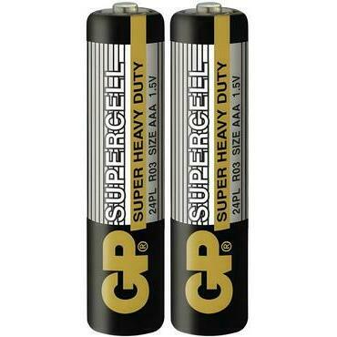 Baterie zinková GP SUPERCELL B1110 AAA (R03) 2SH