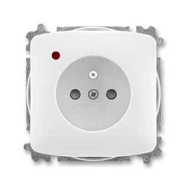 Zásuvka s přepěťovou ochranou ABB TANGO 6699A-A06357 B, optická signalizace, clonky