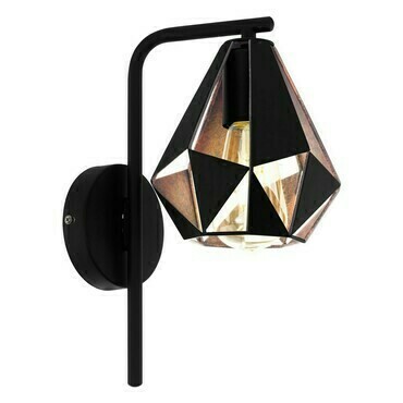 Svítidlo nástěnné EGLO WL 1 E27 SCHWARZ KUPFER CARLTON 4