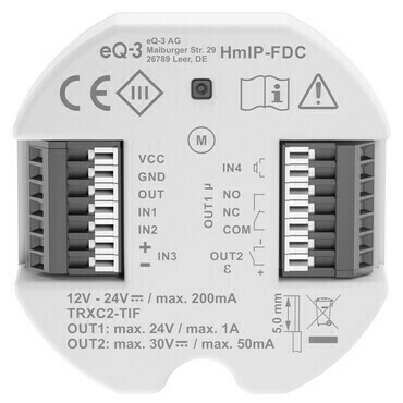 eQ3 HmIP-FDC Homematic IP Univerzální ovladač otevírání dveří - skrytá montáž - HmIP-FDC