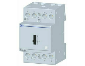 OEZ:36651 RSI-40-40-A024-M Instalační stykač Ith 40 A, Uc AC 24 V, 4x zapínací kontakt, s manuálním