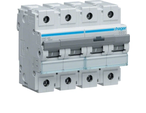 Jistič čtyřpolový HAGER HMC480 4-pól. 80 A, char. C, 15 kA