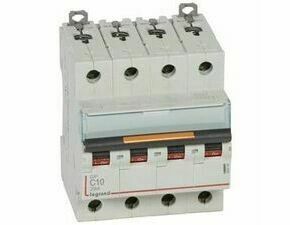 Jistič čtyřpolový LEGRAND 409793 DX3 4P C10 25KA