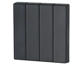 EATON 195244 CWIZ-04/09 Kryt RF tlačítka 4x1/4 55x55mm, Jet černá, matná