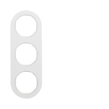 HAG 10132089 Rámeček 3-násobný, Serie R.classic, bílá, lesk