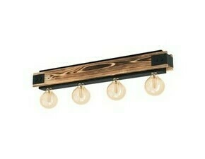 Svítidlo stropní EGLO DL 4 SCHWARZ HOLZ GEFLÄMMT LAYHAM