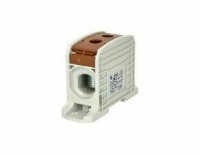 EL 1006043 Svorka univerzální RKA 185 LB, 353A, 1pól., AL/CU, hnědá, na DIN/na panel (bal.1)