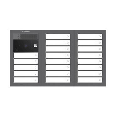 DV SYSTEM: 18 až 21 tlačítek + KAMERA + BOD Lite: čtečka RFID čipů MIFARE 13,56MHz (2M+2M+2M) - Do z
