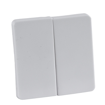 SCHN 213504 ELSO - klapka pro sériový přepínač a dvojité tlačítko, čistě bílá
