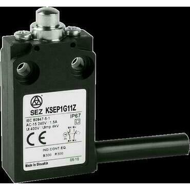 SEZ KSEP1G11Z Koncový spínač plastový s přívodním kabelem, s čepem
