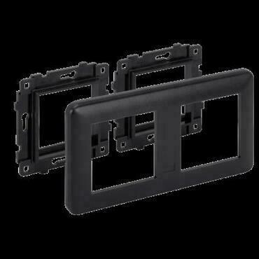 Rámeček SIMON KR445/14, 2násobný včetně 2úchytů ke krabici Simon K45, na 2moduly K45, šedá grafitová