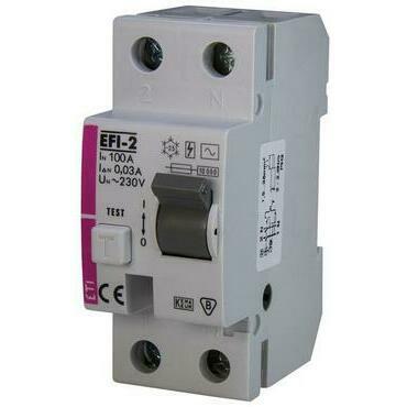 Chránič dvoupolový ETI 002062531 EFI-2 AC 100/0,03