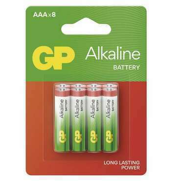 Baterie alkalická GP B04138 ALKALINE AAA (LR03) 8BL