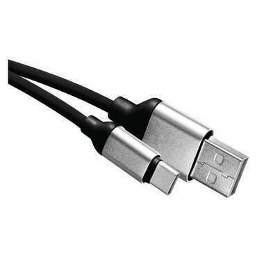 Kabel USB EMOS SM7025BL, 2.0, USB-A/USB-C, černý, 1m