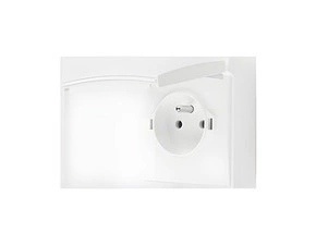 Zásuvka SIMON AQUACLICK ACGZ1C/11, 1 nás., IP44, 16A/250V~, bezšr. sv., bílá
