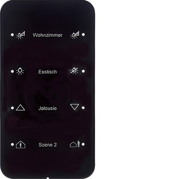 HAG 75144165 Dotykový sensor 4-násobný komfort, Berker R.1, sklo, černá